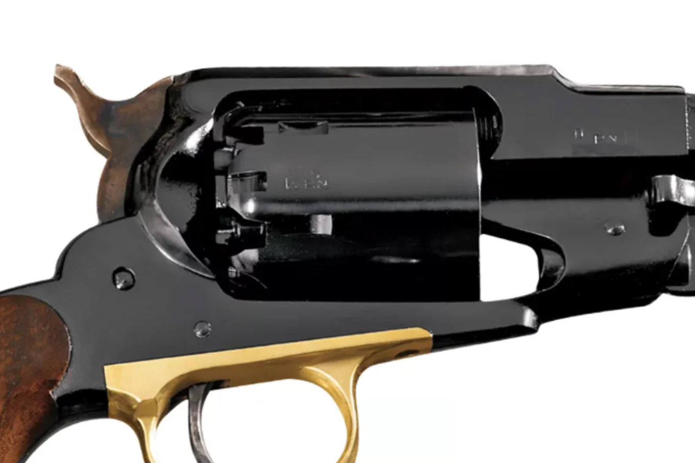 Pietta™ 1858 Remington Army Black Powder Revolver - .44 Caliber 8" Barrel Steel Frame Blued Barrel